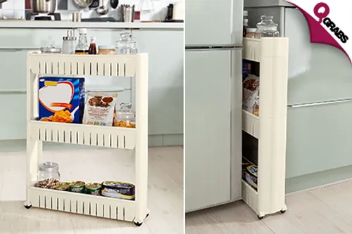 From QR55 Be Organized with a 3-Tier Adjustable Kitchen Rack! (QR198 Value)